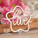 Чипборд ScrapBox - чипборд Love в звезде Hi-391