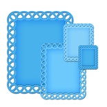 Лезвия от Spellbinders - Lattice Rectangles,  4 шт