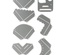 Ножи для вырубки от Sizzix - Thinlits Dies By Carrotcake - Creative Corners