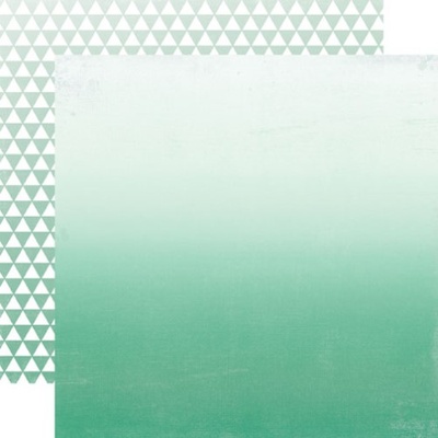 Лист скрапбумаги от Echo Park - Teal Ombre, 30х30 см