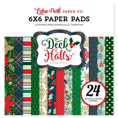 Набор бумаги от Echo Park - Deck the Halls, 15х15см, 24 листа