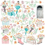 Лист с картинками для вырезания Scent of spring, ТМ Фабрика Декора