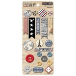 Пуговицы Teresa Collins - Far & Away - Chipboard Buttons