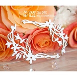 Чипборд ScrapBox - Уголки с цветами Hw-041