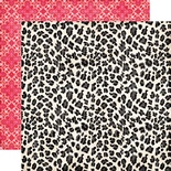 Лист скрапбумаги от Echo Park - Leopard Print Paper - двусторонняя, 30х30 см