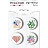 Набор скрапфишек  4шт Colorful spring 376, ТМ Фабрика Декора