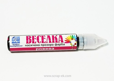 Краска концентрированная от ТМ ЕК, ВЕСЕЛКА, розовая