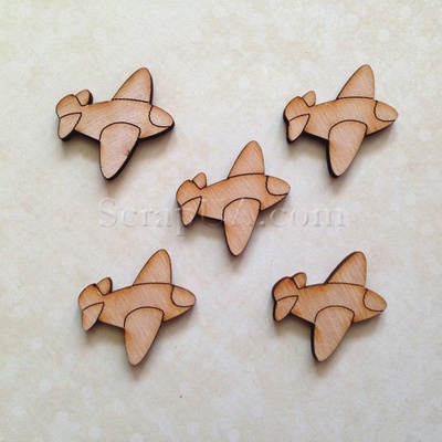 Деревянная фигурка WOOD-011 - Самолет, 1 штука