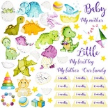 Лист с картинками для вырезания Dino baby, ТМ Фабрика Декору