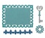 Лезвия Sizzix - Thinlits Die Set 4PK - Border, Label, Medallion & Key, 4 шт.