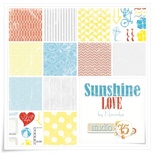 Набор двусторонней скрапбумаги Studio75 - The Sunshine love collection, 30х30 см