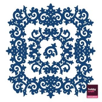 Нож для вырубки от Tattered Lace - 3 in 1 die antique squares - Античные квадраты