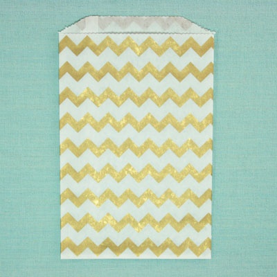 Конвертик White Chevron Middy Bitty Bags, размер 12,07х19,05 см, 1 шт.