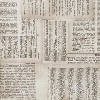 Ткань 100% хлопок - Tim Holtz Eclectic - Dictionary-Neutral, 45х55 см