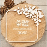 Чипборд ScrapBox - Новогодняя рамка с остролистом Hh-033