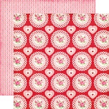 Лист скрапбумаги от Echo Park - Roses Paper - двусторонняя, 30х30 см