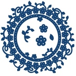 Нож для вырубки от Tattered Lace - Floral interlocking die -Цветочный круг
