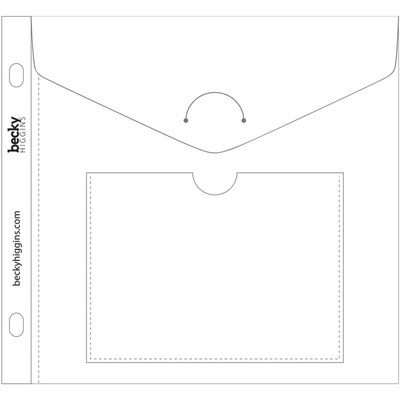 Файл-конверт Project Life by Becky Higgins - 6x6 Small Envelope Pages, с клапаном и застежкой, 1 штука
