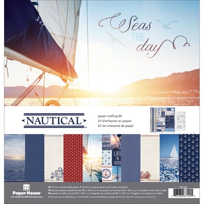Набор скрапбумаги от Paper House - Paper Crafting Kit - Nautical, 30 x 30 см