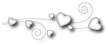 Нож для вырубки от Poppystamps - Heart Breeze