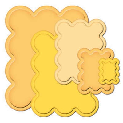 Лезвия от Spellbinders - Big Scalloped Rectangels SM, 5 шт