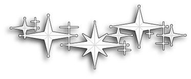 Нож для вырубки от Poppystamps - Celestial Star Border