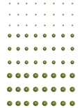 Клеевые полужемчужинки Want2Scrap - Pearls - Sage Green, 72 штуки