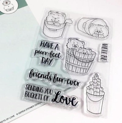 Набор штампов Gerda Steiner - Buckets of Love 4x6 Clear Stamp Set