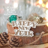 Деревянная фишка ScrapBox - Happy New Year Fl-017