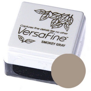 Пигментные быстросохнущие чернила Tsukineko - VersaFine 1in Cube Pads Smokey Grey
