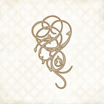 Чипборд Blue Fern Studios - Swirly Doodle
