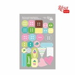 Высечки для скрапбукинга, самоклеющие от ROSA TALENT - Cake delicious 3, картон, 12,8х20см