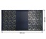 Отрез кожзама с тиснением  золотой фольгой Golden Stars Dark blue, размер 500мм х 250мм, ТМ Фабрика Декора