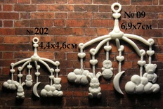 Пластиковое украшение от Е.В.A - Карусель (мал), 4.4х4.6 см