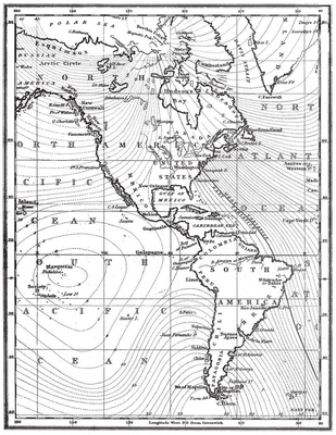 Резиновый штамп Hero Arts - Map of America, на деревянном блоке