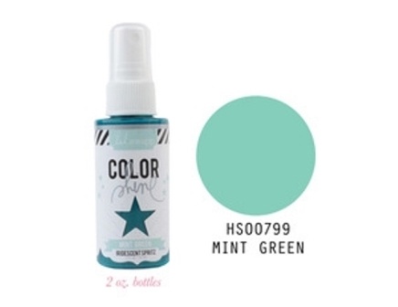 Краска - спрей от Heidi Swapp с перламутровым блеском - MINT GREEN - COLOR SHINE SPRITZ, 50мл