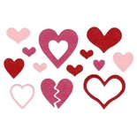 Лезвие Lifestyle Crafts - QuicKutz - Hearts 4x4