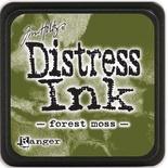 Штемпельная подушка Ranger - Distress Mini Ink Pad - Forest Moss