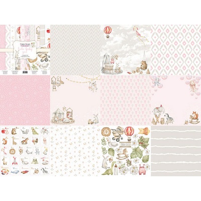Набор скрапбумаги Boho Baby Girl 20x20см, ТМ Фабрика Декору