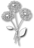 Лезвие от Memory Box -  DIES- Zinnia Bouquet