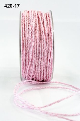 Шнурочек Paper Cord - Pink, цвет: розовый, ширина 2 мм, 90 см