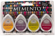 Набор чернил для штампинга Tsukineko - Memento Dew Drops - Farmer's Market, 4 штуки
