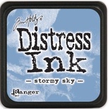 Штемпельная подушка Ranger - Distress Mini Ink Pad - Stormy Sky