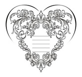 Акриловый штамп SV015 Сердце, размер 6,1 * 5,8 см