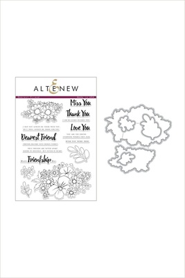 Штампы и ножи от Altenew - Dearest Friend Stamp & Die Bundle