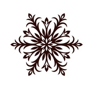 Акриловый штамп Christmas Stamp SR065 Снежинка, размер 5 * 4,3 см