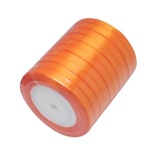 Ленточка атласная  Orange, 10мм, цвет оранжевый, 90 см