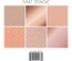 Набор кардстока DCWV Solid Rose Golds, 15х15 см, 18 листов, розовое золото, разные текстуры