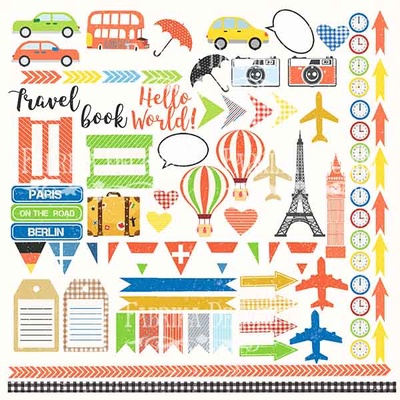 Лист с картинками для вырезания European Holidays, ТМ Фабрика Декору