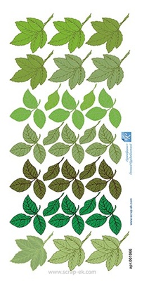 Картинки для вырезания от Евгения Курдибановская TM - Листики, 15х30 см
